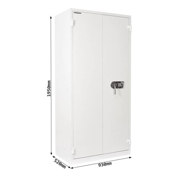 Rottner Stahlbüroschrank Office 3 Premium Elektronikschloss lichtgrau T05034